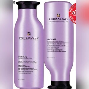 NWT FULL SET Pureology Hydrate Shampoo and Conditioner DOU 100% VEGAN